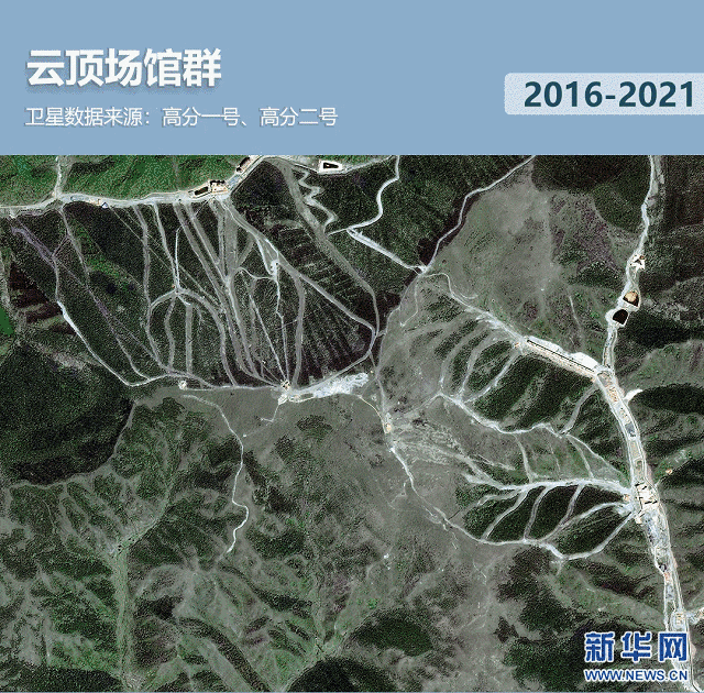 衛(wèi)星見證，這里如何變身“冬奧小城”