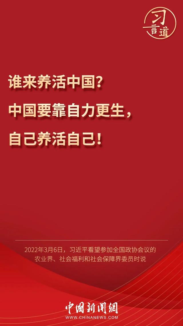 習(xí)言道丨習(xí)近平為何再答“誰來養(yǎng)活中國”？