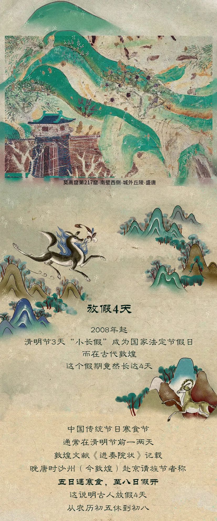 敦煌壁畫(huà)里的清明，不止雨紛紛