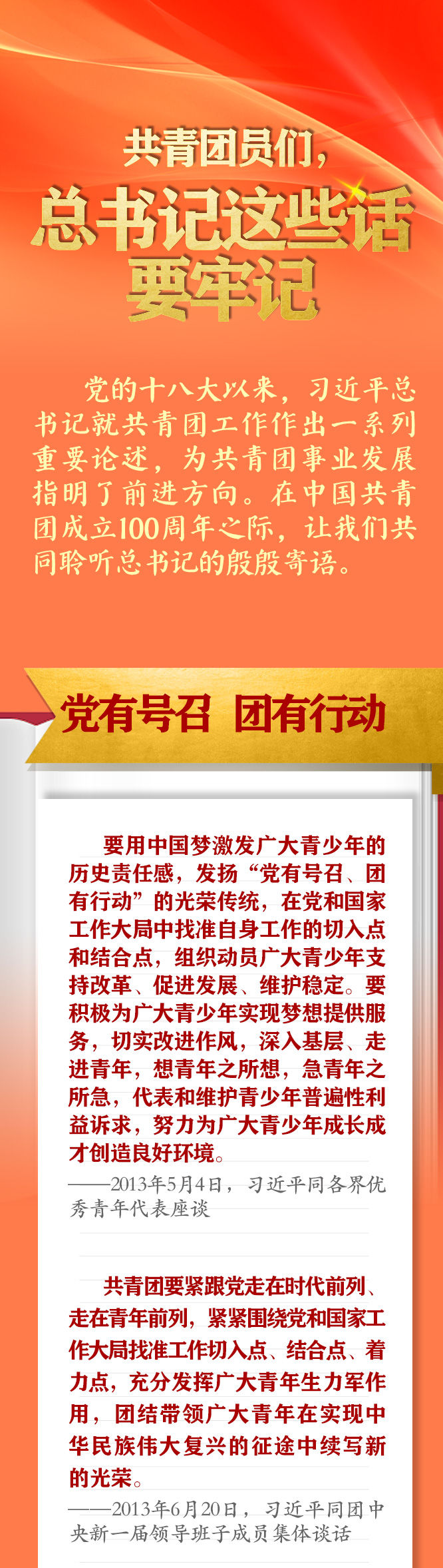 手繪長卷 | 共青團員們，總書記這些話要牢記
