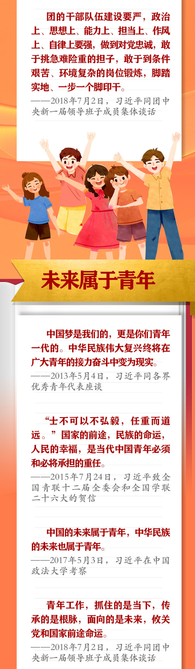 手繪長卷 | 共青團員們，總書記這些話要牢記