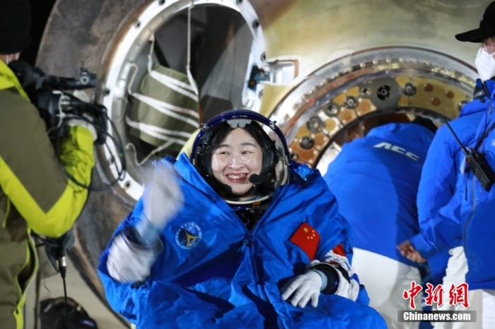 圖為航天員劉洋。孫海英 攝