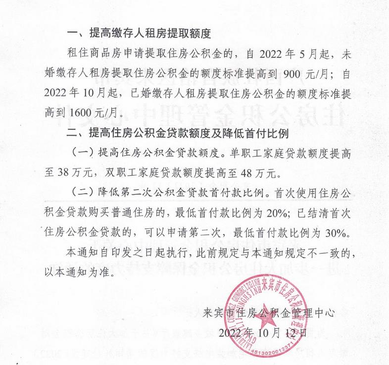 廣西來賓市住房公積金管理中心網(wǎng)站信息截圖。