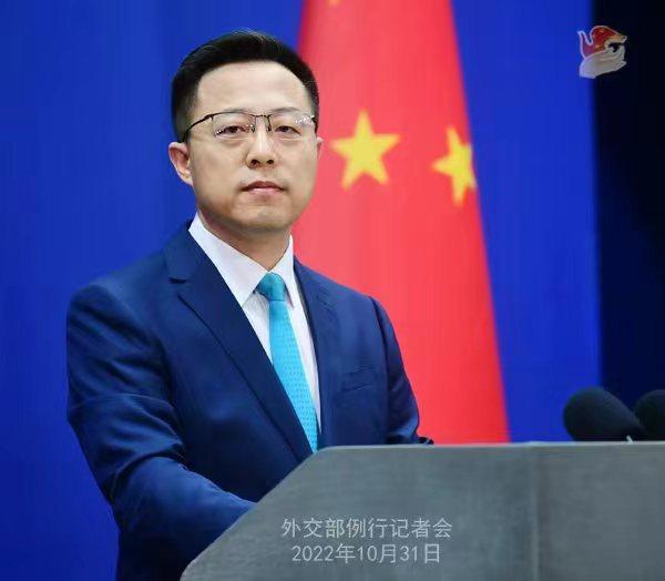 外交部發(fā)言人趙立堅。 薛偉 攝
