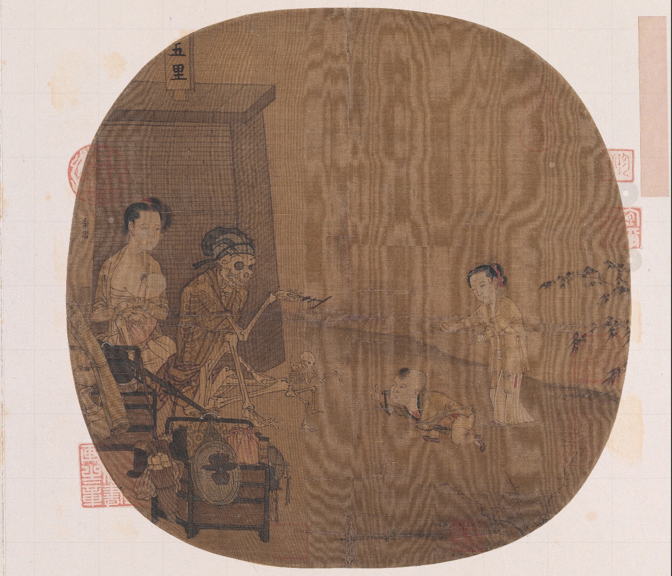 南宋名畫《骷髏幻戲圖》。圖片來(lái)源：故宮博物院官方網(wǎng)站