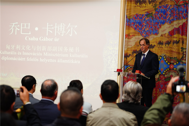 匈牙利文化與創(chuàng)新部副國務秘書喬巴·卡博爾。布達佩斯中國文化中心供圖