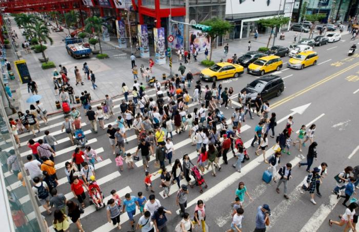 圖為信義商圈。圖片來(lái)源：臺(tái)灣“中時(shí)新聞網(wǎng)”。