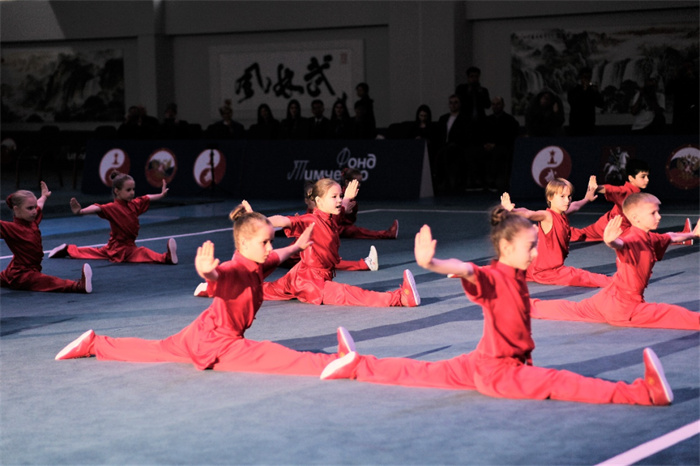 俄羅斯青少年在開(kāi)幕式上進(jìn)行武術(shù)表演。駐俄羅斯大使館供圖