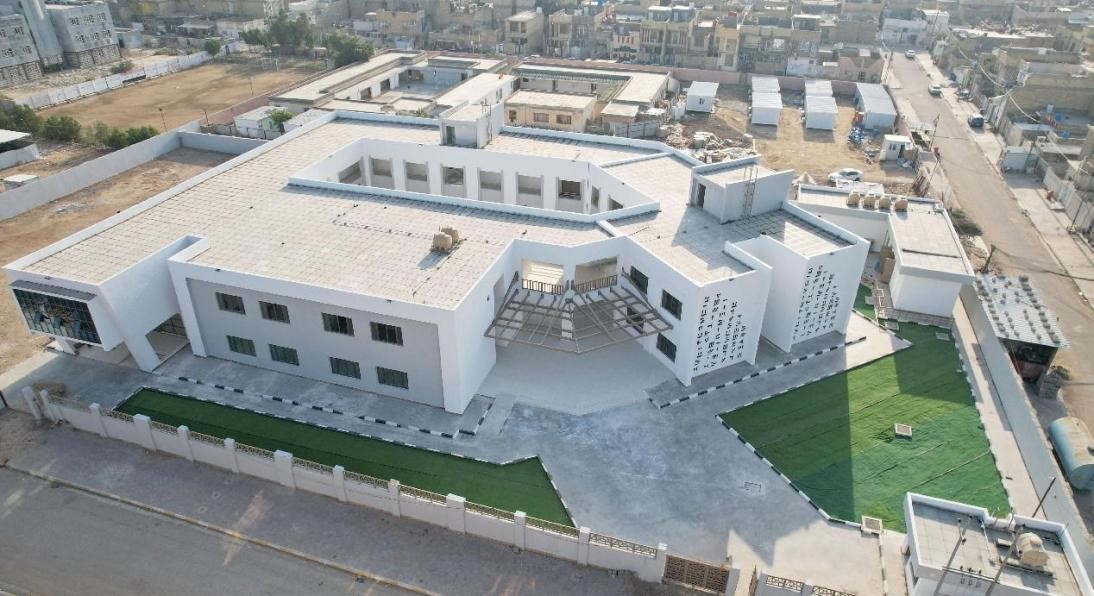 中國電建承建了679所伊拉克示范學校。圖為已經(jīng)竣工的伊拉克瓦西特省第20號學校。趙沖攝 中國電建供圖