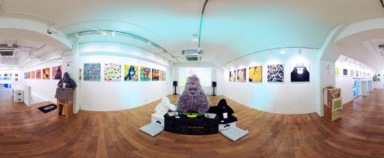 “大衛(wèi)猿”主題展覽現(xiàn)場。（主辦方供圖）