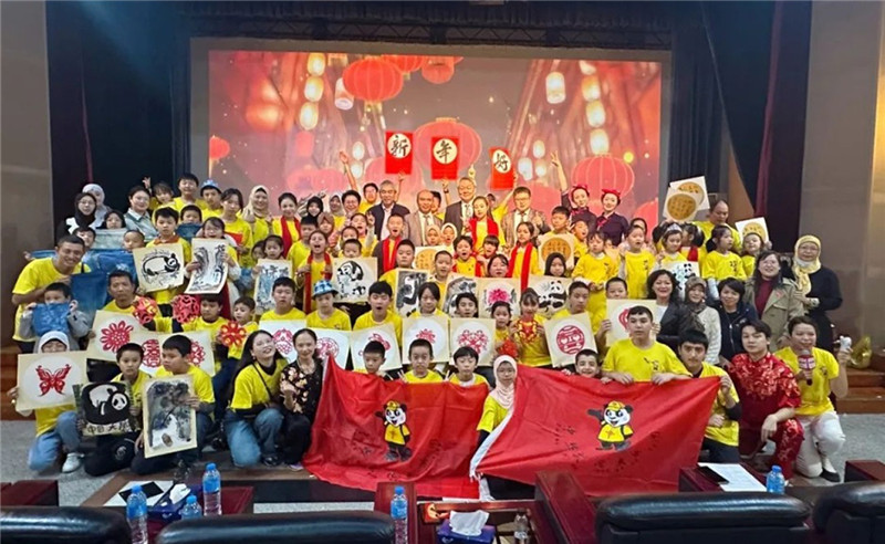 圖為2023“中華文化大樂園—埃及開羅營”閉幕式活動(dòng)現(xiàn)場。主辦方供圖