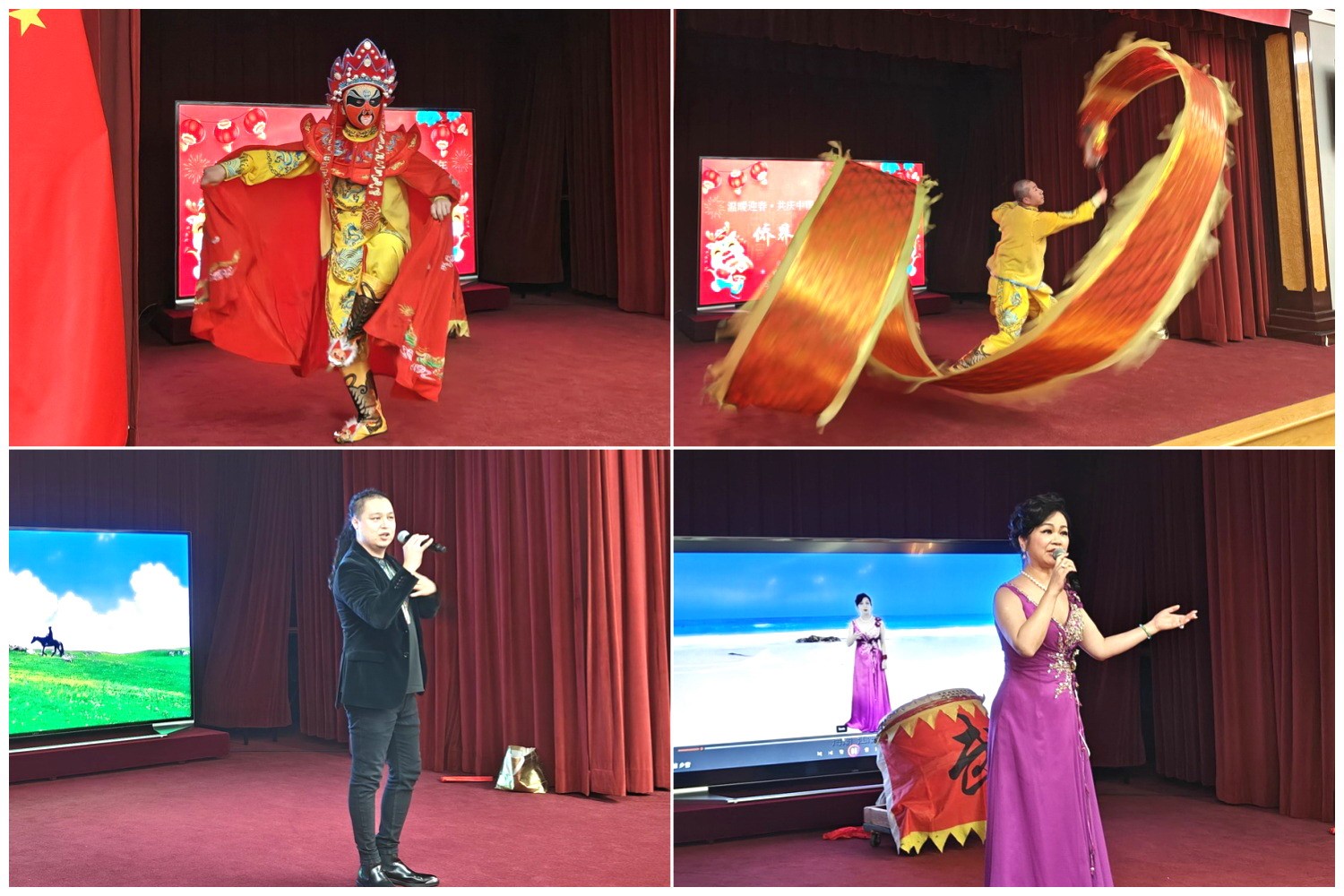 當(dāng)?shù)貎S界知名演員獻(xiàn)上精彩演出。主辦方供圖