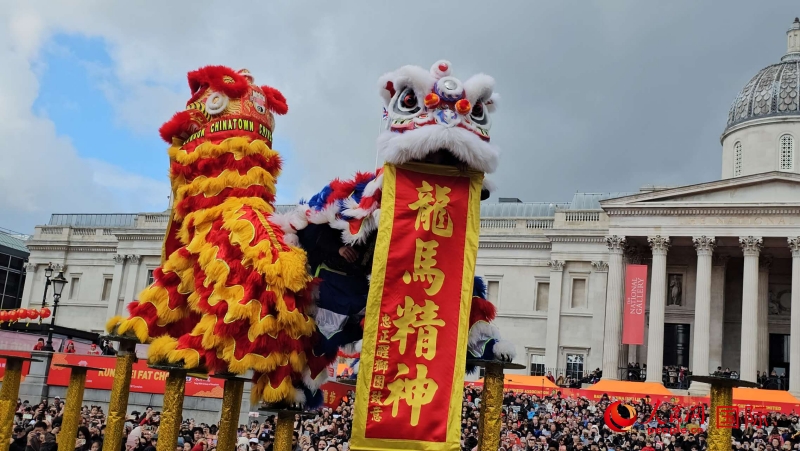倫敦新春慶典現(xiàn)場(chǎng)。人民網(wǎng) 郭錦標(biāo)、楊浩鵬攝