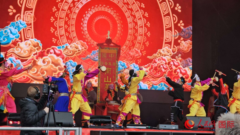 倫敦新春慶典現(xiàn)場(chǎng)。人民網(wǎng) 郭錦標(biāo)、楊浩鵬攝