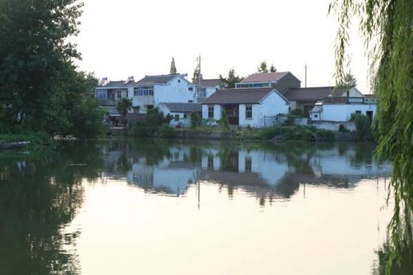江蘇省揚州市寶應(yīng)縣柳堡鎮(zhèn)團莊村村景。江蘇鄉(xiāng)村規(guī)劃建設(shè)研究會供圖