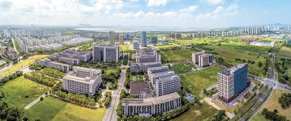 航拍產(chǎn)業(yè)園區(qū)一角。無(wú)錫高新區(qū)管委會(huì)供圖