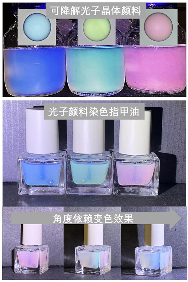 天津大學(xué)宋東坡課題組成功研發(fā)具有靚麗結(jié)構(gòu)色的光子晶體顏料。 天津大學(xué)供圖