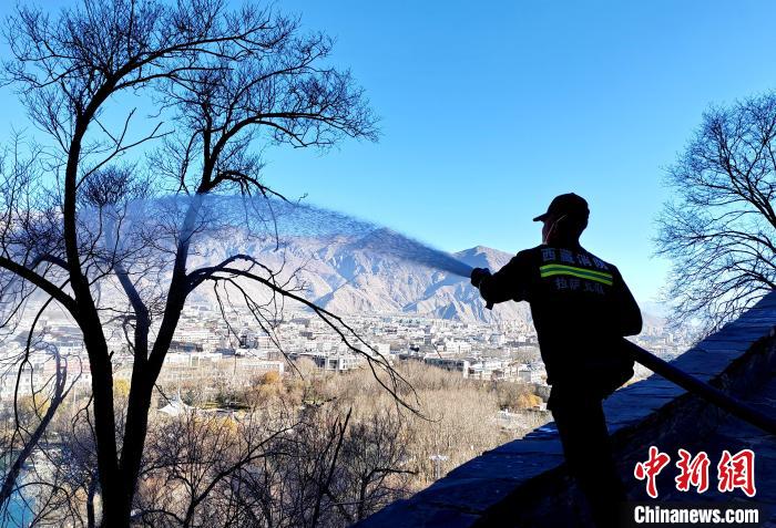 12月6日，布達(dá)拉宮消防救援大隊(duì)在布達(dá)拉宮山體林草區(qū)域開展?jié)窕ぷ??！㈣?攝