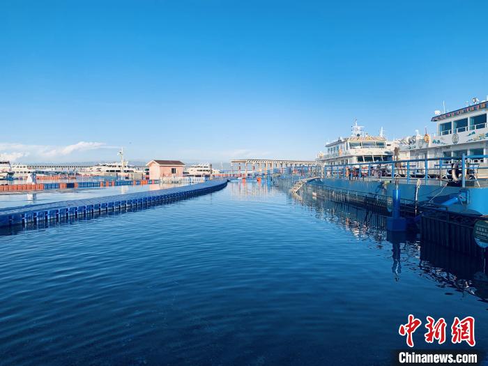 圖為青海湖一角。(資料圖) 張傲 攝