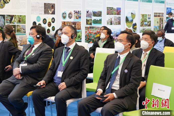 圖為極小種群物種和生物多樣性保護(hù)邊會(huì)現(xiàn)場?！≡颇鲜×謽I(yè)和草原局供圖