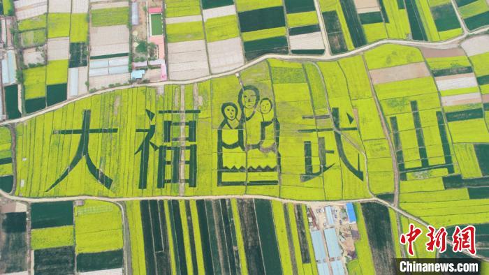 2019年4月，天水武山縣萬畝鄉(xiāng)村油菜花海。(資料圖) 何海瑞 攝