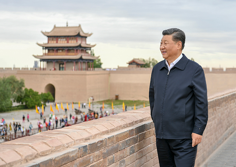 2019年8月20日，習近平總書記來到甘肅嘉峪關關城，登上城樓察看關城整體面貌，聽取河西走廊長城、關隘歷史文化情況介紹。