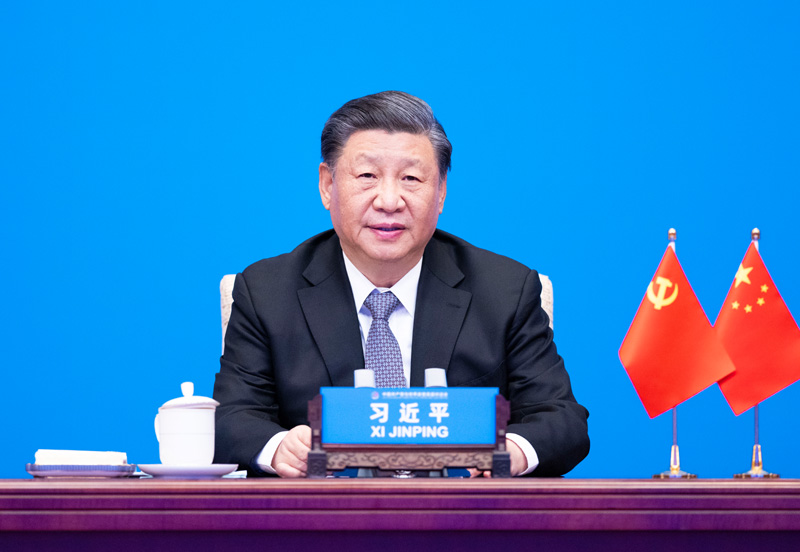 2023年3月15日，習(xí)近平主席在北京出席中國共產(chǎn)黨與世界政黨高層對(duì)話會(huì)，并發(fā)表題為《攜手同行現(xiàn)代化之路》的主旨講話。