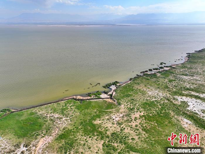 圖為航拍都蘭湖國家濕地公園?！∑钤鲚?攝